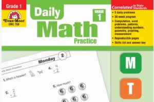 美国加州教辅：Evan-Moor数学每日练习册《Daily Math Practice》G1-G6 PDF