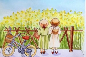 丫丫教你学水彩，零基础钢笔人物淡彩入门课程22节视频