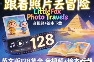 LittleFox出品《Photo Travels 奇幻照片之旅》英文版128集全 音视频+绘本全下载
