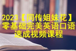 2023【同传姐妹花】零基础完美英语口语速成视频课程