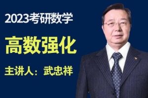 2023武忠祥领学班-考研数学-184G网课合集