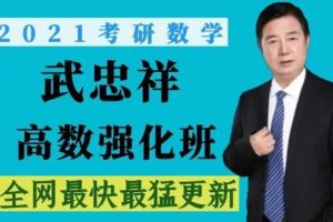 【武忠祥】高等数学强化课（教学视频）