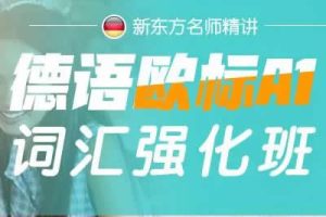 德语学习词汇强化全程班（A1-B2） 网课视频