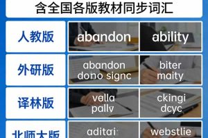 2026高中英语单词默写表PDF下载含全国各版