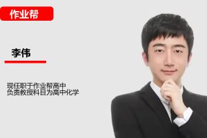 李伟 2024-2025高二化学 春季班 网课视频