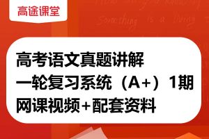 高中高考语文真题讲解一轮复习系统（A+）1期网课视频+配套资料