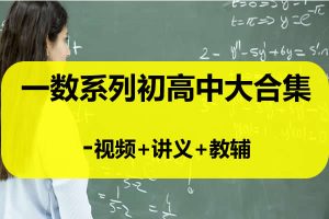一数系列初高中大合集-视频+讲义+教辅