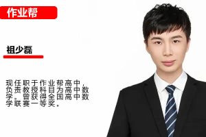 2025高三高考数学 祖少磊数学A+暑假班  网课视频