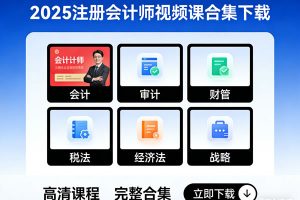 2025注册会计师视频课合集下载