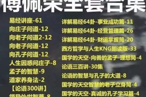 傅佩荣全套视频合集下载