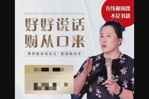 陶矜老师口才课33节视频-《好好说话财从口来》