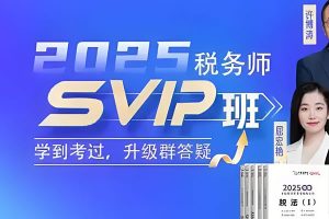 2025年税务师VIP全程班全套视频课