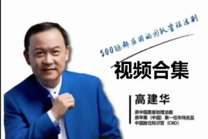 高建华视频课合集+工具包-企业团队职场营销全套