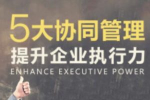 团队管理的《5大协同管理提升企业执行力》课程讲座