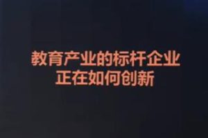 教育行业《标杆企业如何创新》在当下破局突围