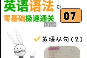 英语兔英语全套网课视频含语法语音音标词汇