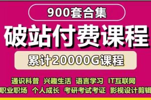 2025年B站付费课程合集共262套网盘下载