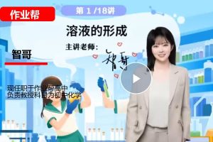 智哥化学2025初三春下实验科学自主学习一模复习网课视频