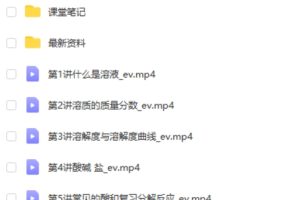 高tu学堂张立琛初三化学【完结】 网课视频