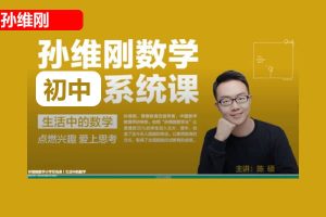 孙维刚初中数学系统课视频71课时全套下载