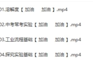 2024中考化学复习冲刺-网课视频