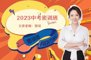 2023杨雯智初中中考化学密训班网课视频