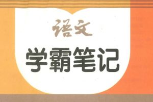 2026版初中 学霸笔记 8年级上册（语文）PDF 网课视频