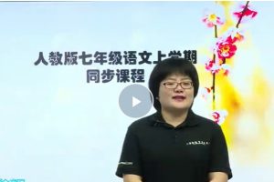 初中初一语文人教版（部编人教版）网课视频