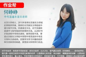 2024何峥峥初三中考语文秋季班上网课视频