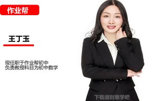 王丁玉初中初二数学2026秋上数理思维自主学习·SK4期网课视频