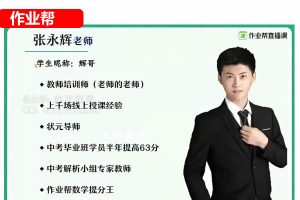张永辉数学网课2025初三春下数理思维自主学习TY·A+网课视频