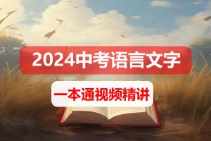 【完结】2024中考语文语言文字运用一本通  网课视频