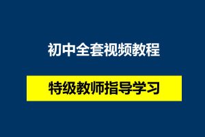 特级教师指导学习初中全套视频教程
