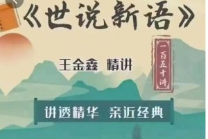王金鑫国学精讲《世说新语》 全套视频