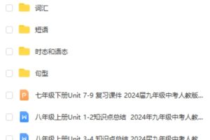 2024届中考英语一轮复习+专项复习资料