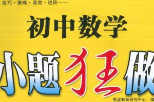 小题狂做 巅峰版数学苏科版7-9年级上册