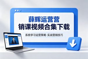 薛辉运营营销课视频合集下载