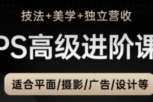 PS高级后期进阶课(技法+美学+独立营收)适合平面摄影广告设计等