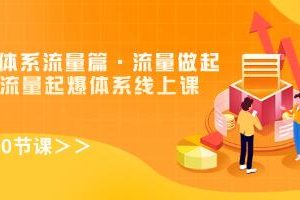 《八大体系流量篇》电商流量起爆体系
