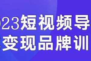 《2023短视频导流・私域变现课》导流3000+私域打法 销售额2w+
