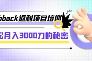 《cashback返利项目》月入3000刀的秘密【已实战赚到钱】
