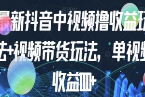 抖音视频获益以及如何通过视频进行商品推广：单视频最高可获得1000+元的收益