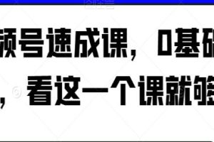 视频号创建快速指南：零基础，一课搞定