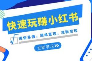 新途径：《轻松在小红书上赚钱》—明了简易，吸粉变财