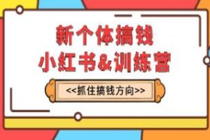 《在新个体搞钱小红书训练营》中实现实战落地运营的方法
