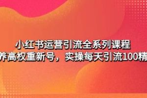 掌握小红书运营引流秘籍：从零开始构建高效权威账号【实战赚钱案例分享】