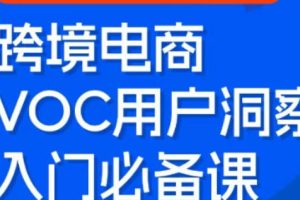 跨境电商VOC用户洞察入门必备课