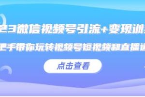 《微信公众号视频号引流与变现实战训练营》