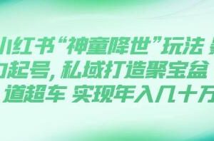 小红书神奇天才的方式：通过暴力起号，在私域中打造财富》以及 “超越竞争对手：在弯道上取胜”
