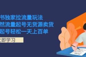 三天内通过小红书纯自然流量建号,无需货源即可成功销售100单以上商品